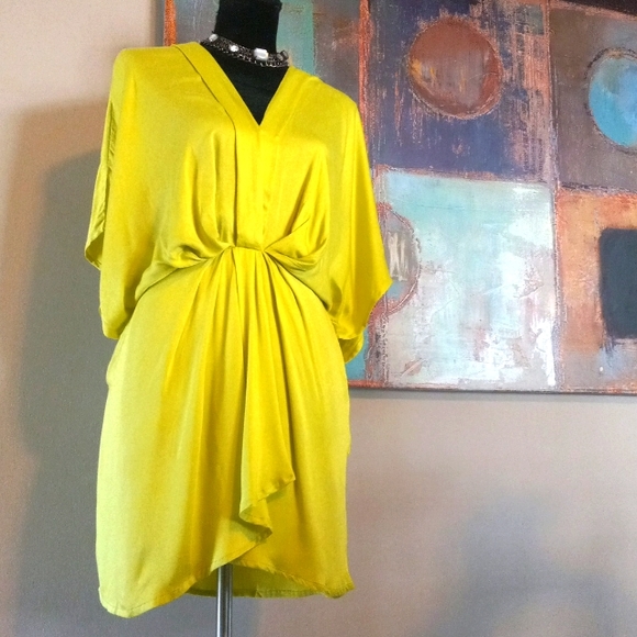 BTFL-life Neon Green Tunic Shirt Dress  Size S - Picture 5 of 17